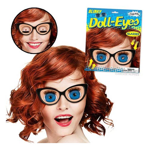 Blinky Doll Eye Glasses